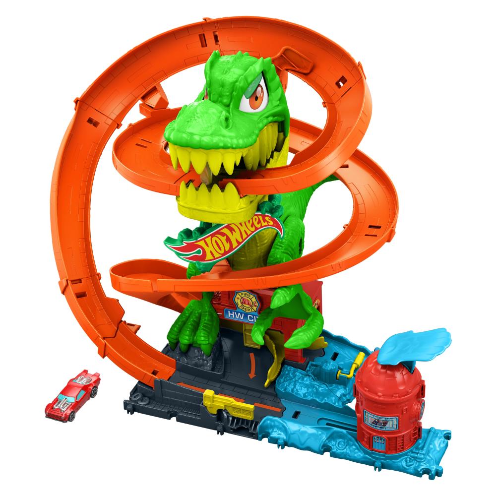 Hot Wheels City • Pista T-Rex e Quartel de Bombeiros • JBM73