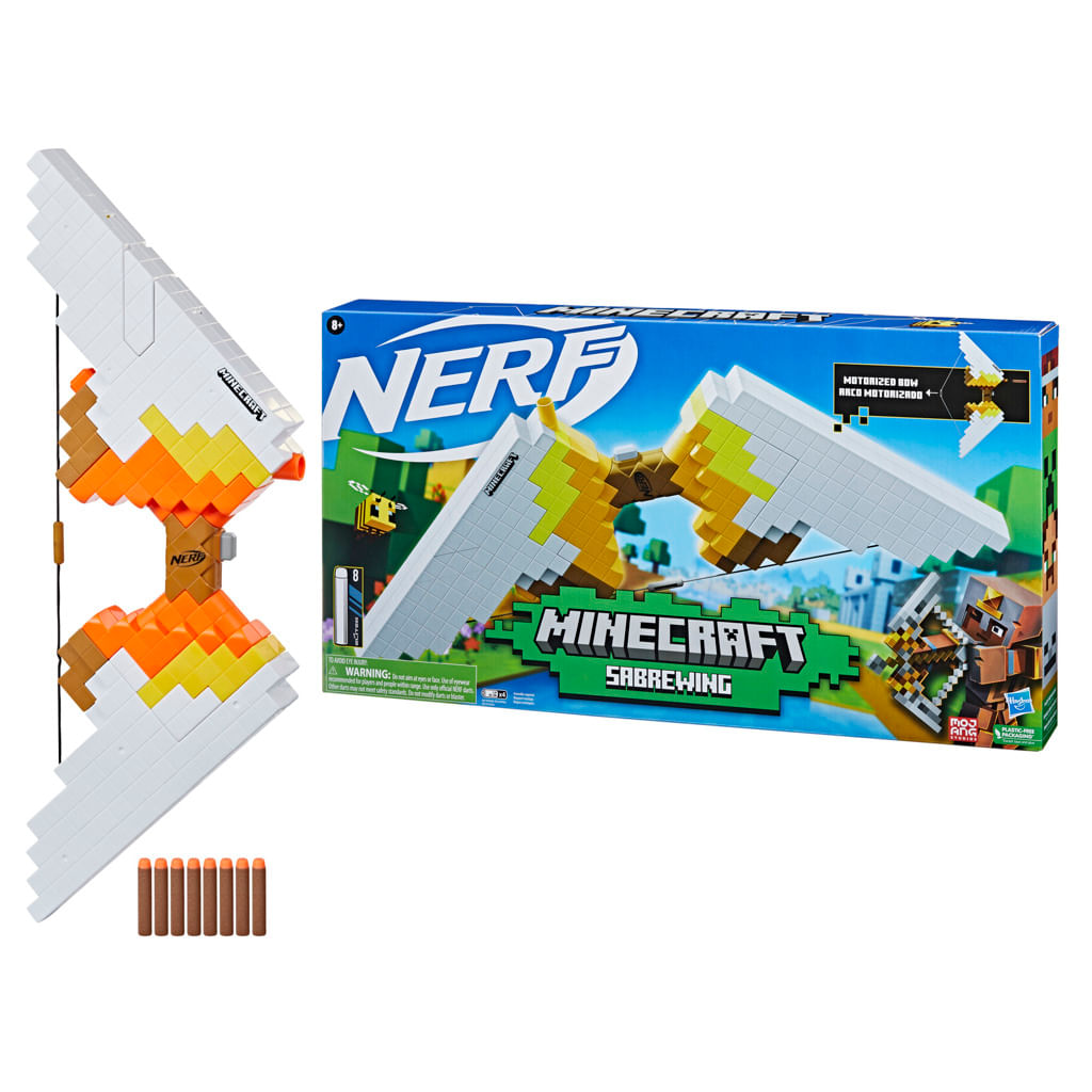 Nerf Minecraft • Arco Motorizado Sabrewing • F4733