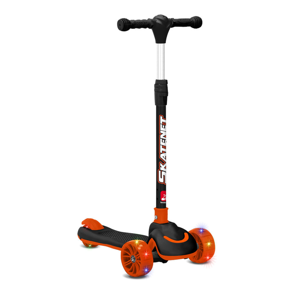 Patinete - Skatenet - Led - Dobrável - Bandeirante